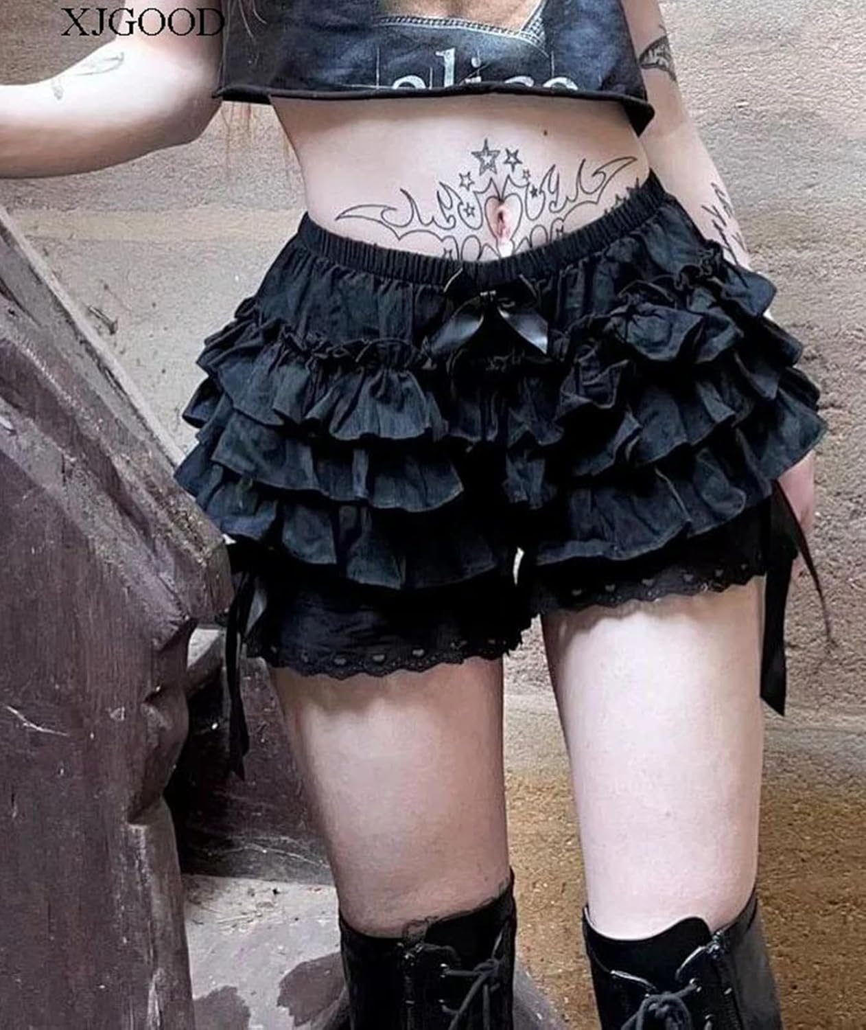 Women Y2k Lolita Bloomers Ruffle Frilly Gothic Shorts Layered Pumpkin Bottoms Party Cosplay Pettipants - Image 4