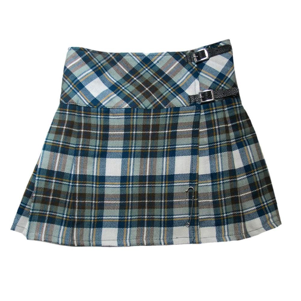 Vtg Laird Portch Womens Small Tartan Red Plaid Pleated Kilt Skirt Wool Scotland