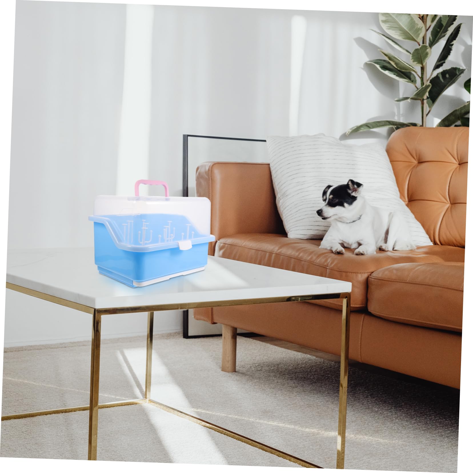 BESTonZON Boîte De Rangement pour Biberons Étagère De Séchage Pratique pour Vaisselle Couvercle Anti-poussière Design Compact Et Capacité De Stockage Élevée Idéale pour Garder Les