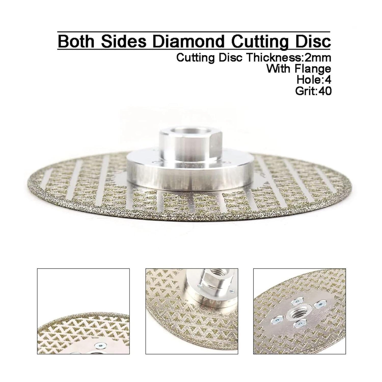 1pc 4/4.5/5/6/9" Double Sided Electroplated Cutting Disc M14 Vacuum Solder Wheel Saw Blade for Sharpening(115mm)