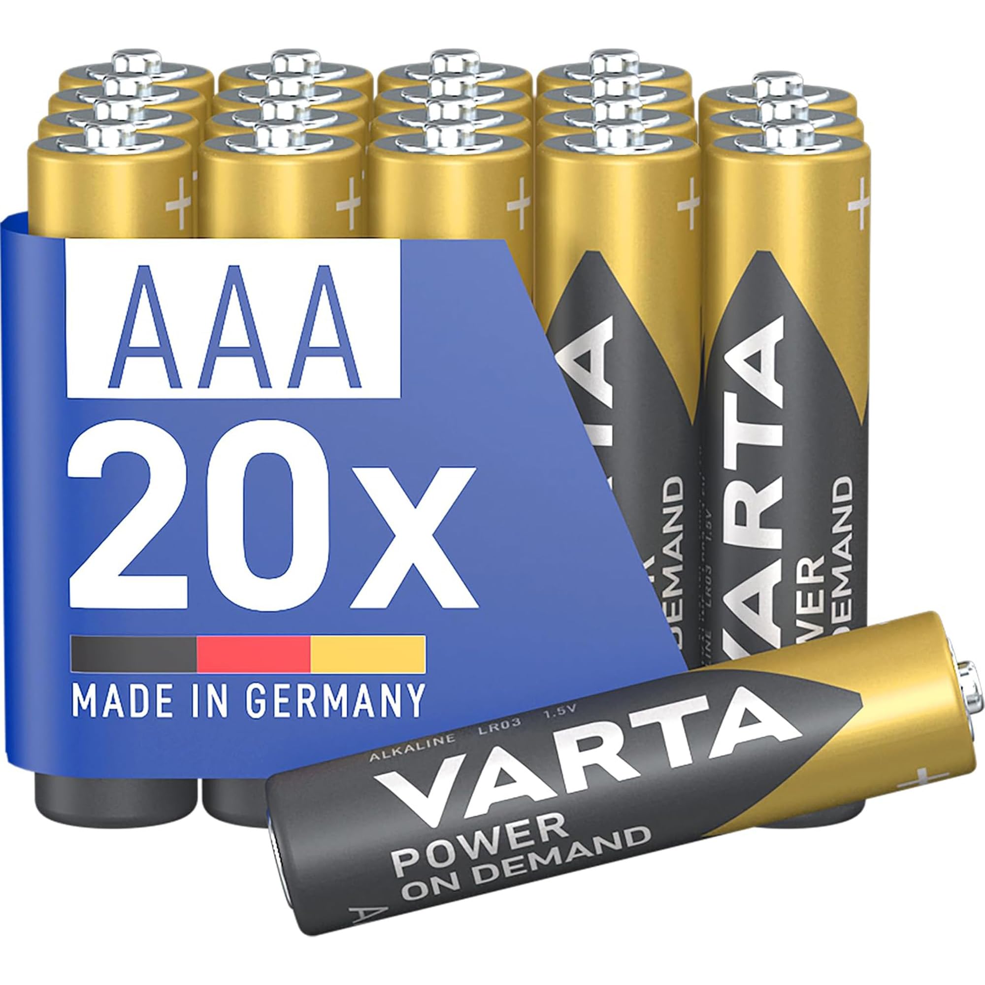 VARTA Batteries AAA, Pack of 20, Power on Demand, Alkaline, 1.5V, Storage Pack, Flexible, Powerful, for Computer Accessories, Smart Home Devices, Made in Germany [Exclusive to Amazon]-image-12