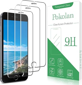 Pokolan [3 Pack] Screen Protector For iPhone 8 Plus, iPhone 7 Plus, iPhone 6S Plus, iPhone 6 Plus 5.5-Inch,Anti Spy Tempered Glass Film Case Friendly Easy to Install Bubble Free