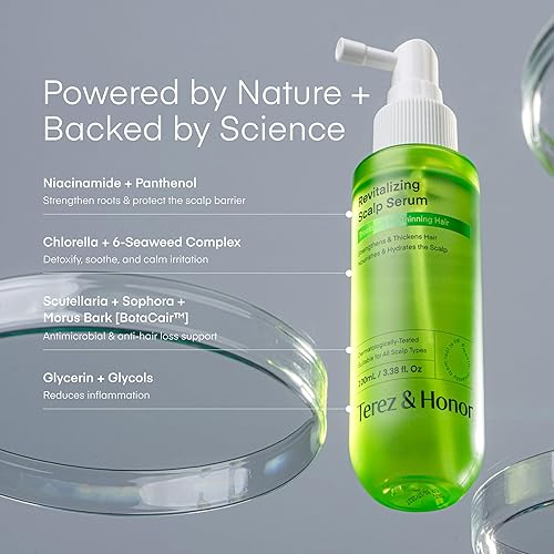 Miniatura 3 de Suero para el cuero cabelludo para el crecimiento del cabello, tratamiento vegano coreano para la pérdida del cabello, adelgazamiento y picazón del