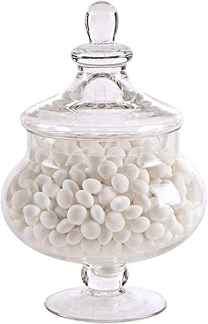 Deenz NEW 30CM DECORATIVE GLASS JAR WEDDING TABLE CENTRE PIECE SWEETS CHOCOLATE JAR