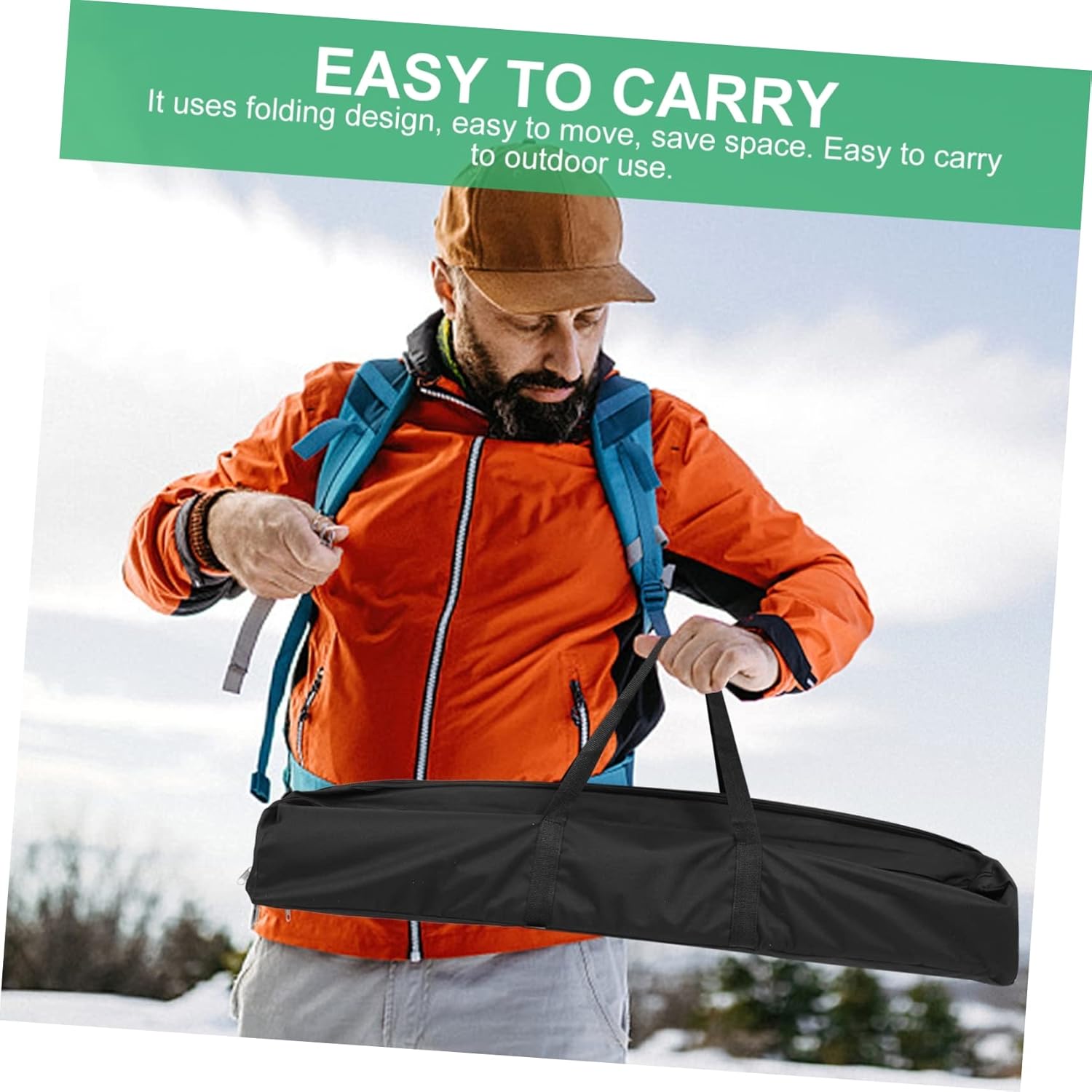 Portable Folding Wooden Picnic Table for Camping BBQ and Outdoor Dining Easy to Carry Compact Design for Picnics Backyard Gatherings and Travel