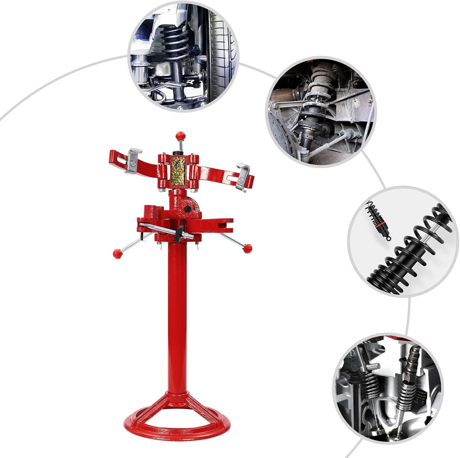 Heavy Duty Strut Spring Compressor Tool – 2200LBS Capacity, Adjustable 35.5-45in, Auto Suspension Repair Kit for Cars, SUVs, Trucks Shock Absorber Spring Removal & Installation