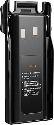 SAMCOM FPCN10A Two Way Radios Replacment Original Battery, 3000mAh Polymer Li-ion Rechargeable Walkie Talkies Long Service Life Backup Battery