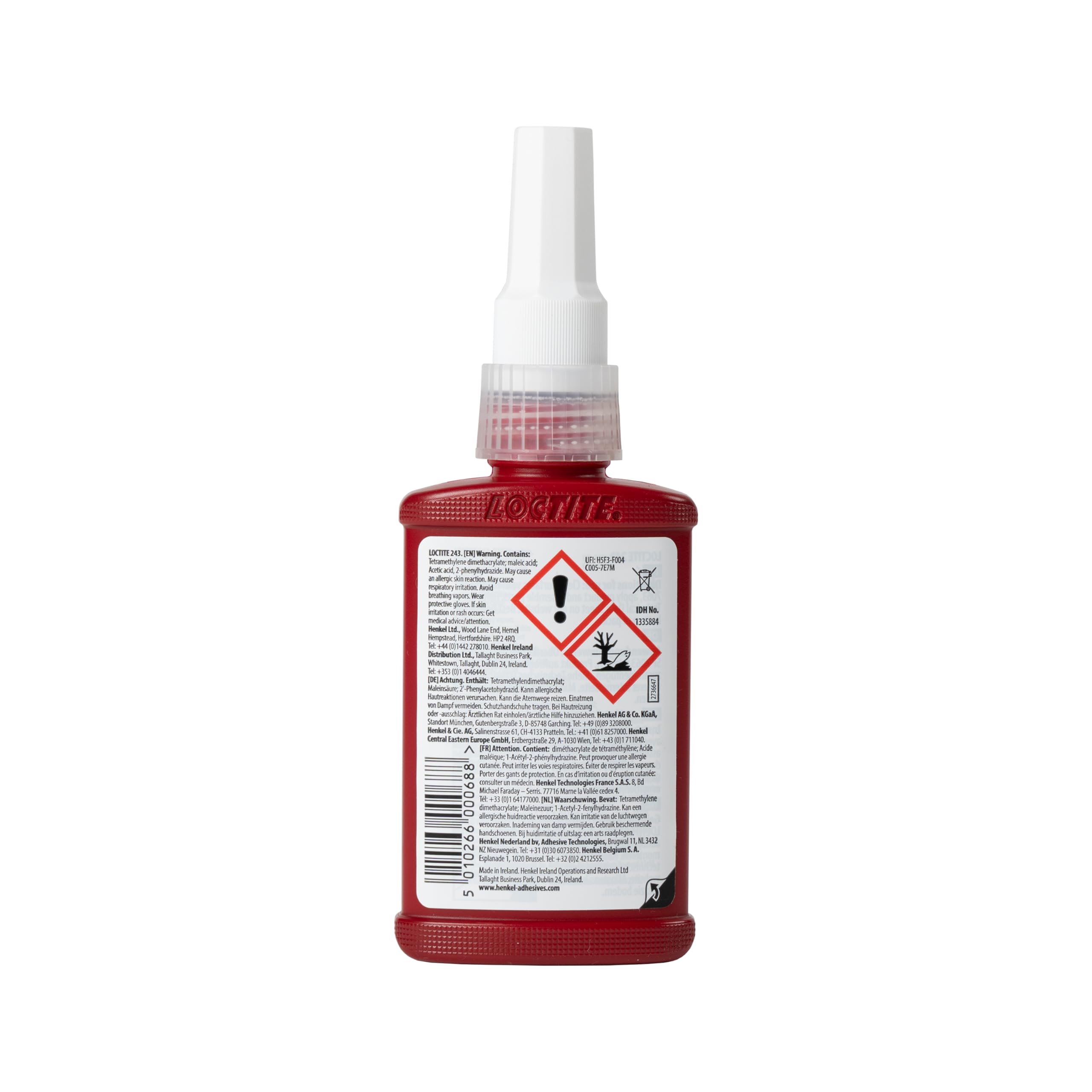 LOCTITE Schraubensicherung 243, Schraubenkleber für die Sicherung von Schrauben, mittelfestes Schraubensicherungsmittel für Metallgewinde, Flüssigkleber für z. B. Pumpen, 1x50ml
