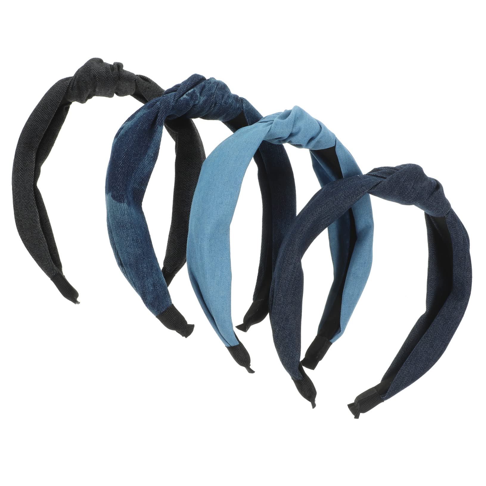 FRCOLOR 8stücke Teiliges Knotted Denim Haarbänder Für Damen Und Mädchen Kopfaccessoires Weichem Für Arbeit Und Besondere Anlässe