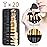 OCHEAL Makeup Brush Holder,Makeup Brush Organizer,Travel Makeup Brushes Bag Cosmetic Bags Pouch for Women Brushes Case Makeup Artist -Black Rhombus