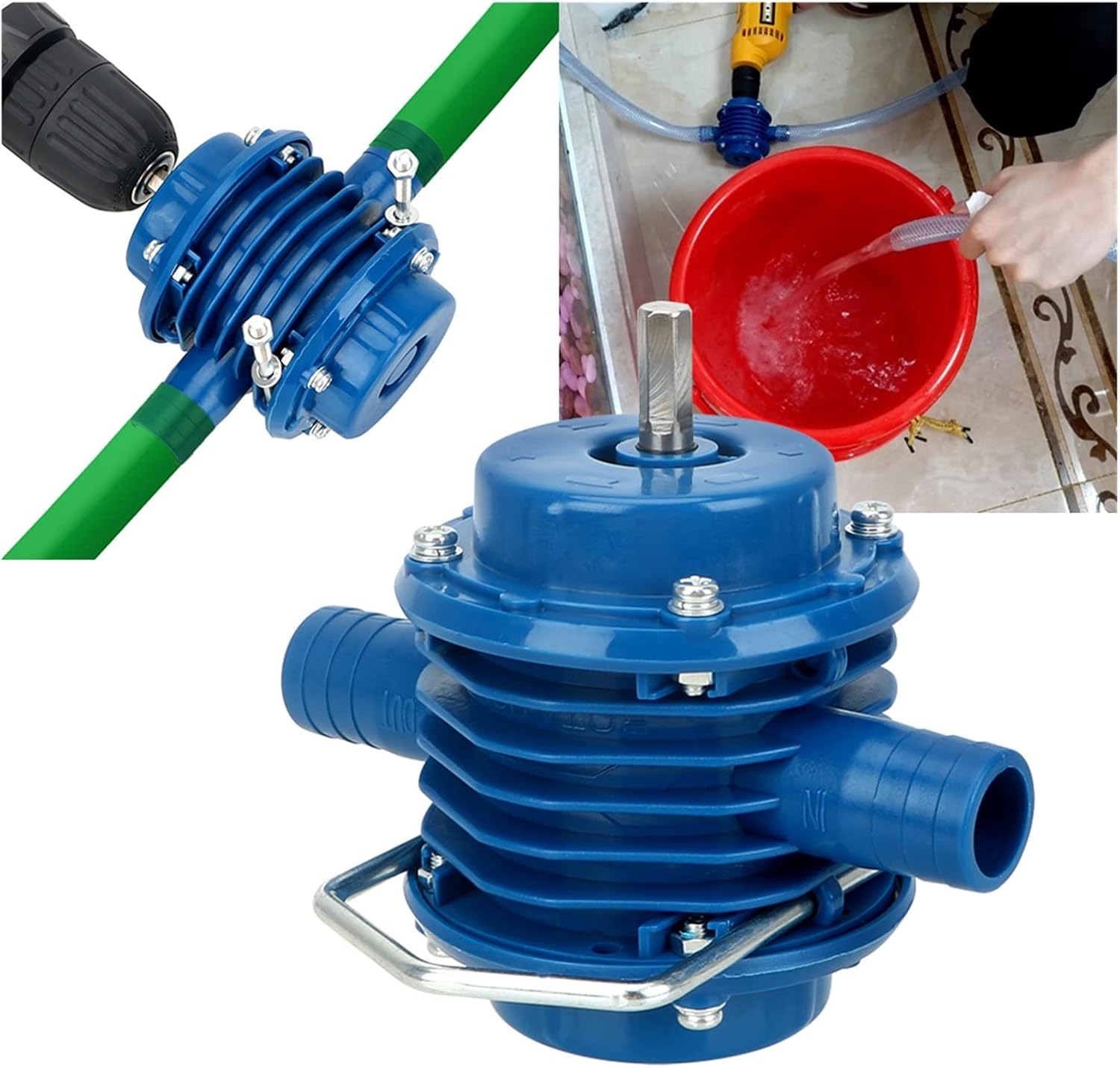 Mini Submersible Portable Electric Water Pump High Pressure Water Pump Heavy Duty Self-Priming Home Garden Centrifugal