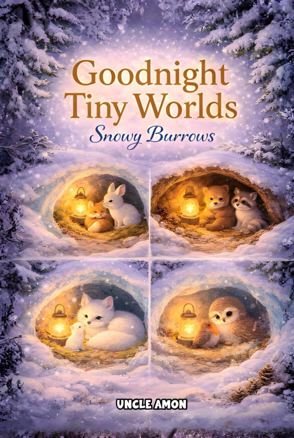 Goodnight Tiny Worlds: Snowy Burrows: 7 Cozy Bedtime Stories for Ages 4–6 | Calm Nights, Big Feelings, and Peaceful Sleep
