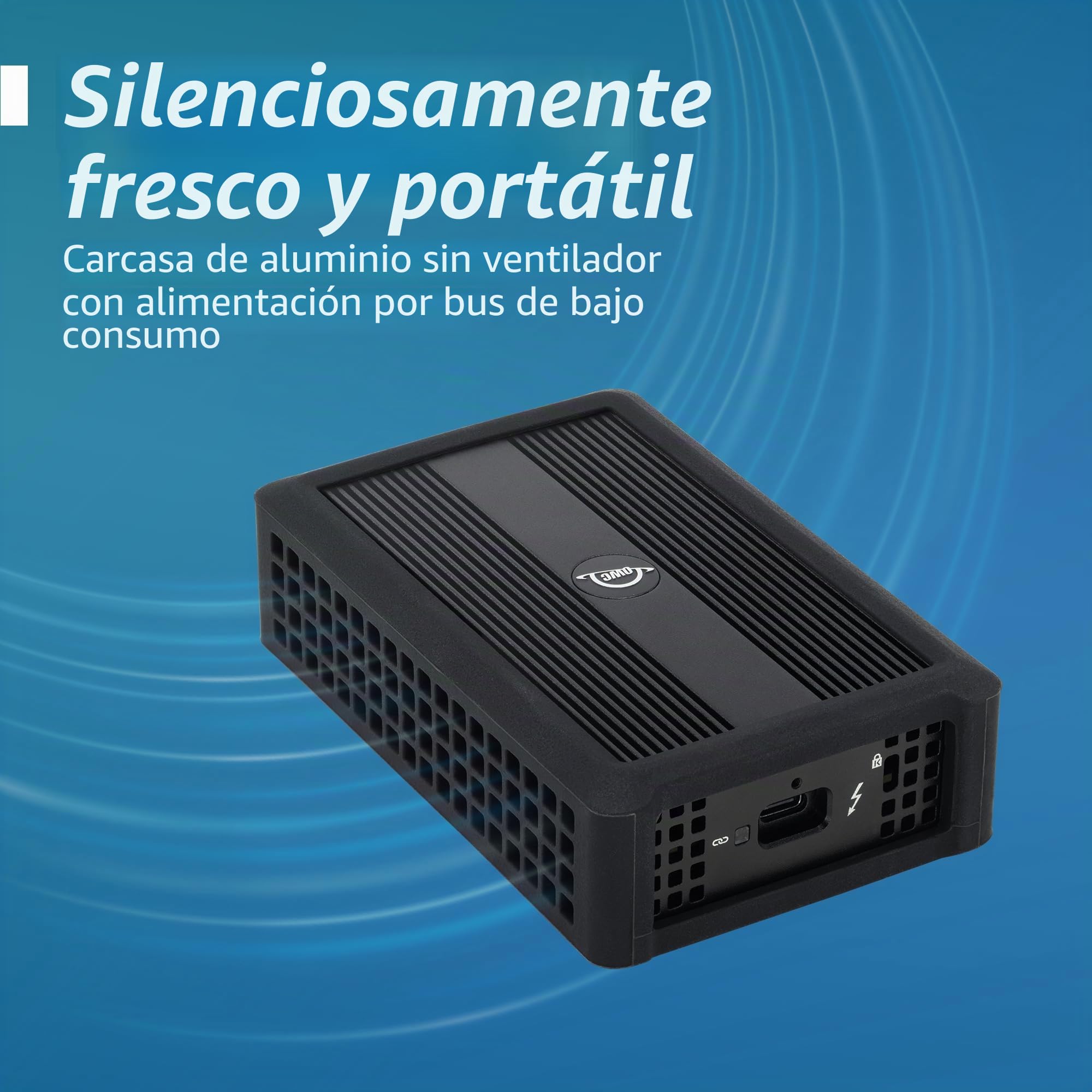 OWC Adaptador Ethernet Thunderbolt 4 10G, para Conexiones de Red de Alta Velocidad, Puerto RJ45 soporta 10 GB/s, 5 GB/s, 2.5 GB/s, 1 GB/s y 100 MB/s Base-T, Compatible con Puertos Host Thunderbolt 4