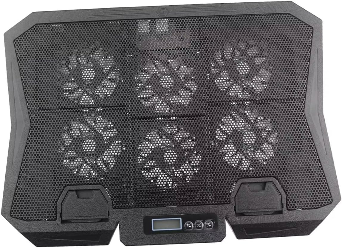 Gadpiparty Laptop Cooling Pad Stand 15.6-inch Quiet Base Laptop Cooler with Adjustable Speed Blue LED Fan for Gaming and Office Use