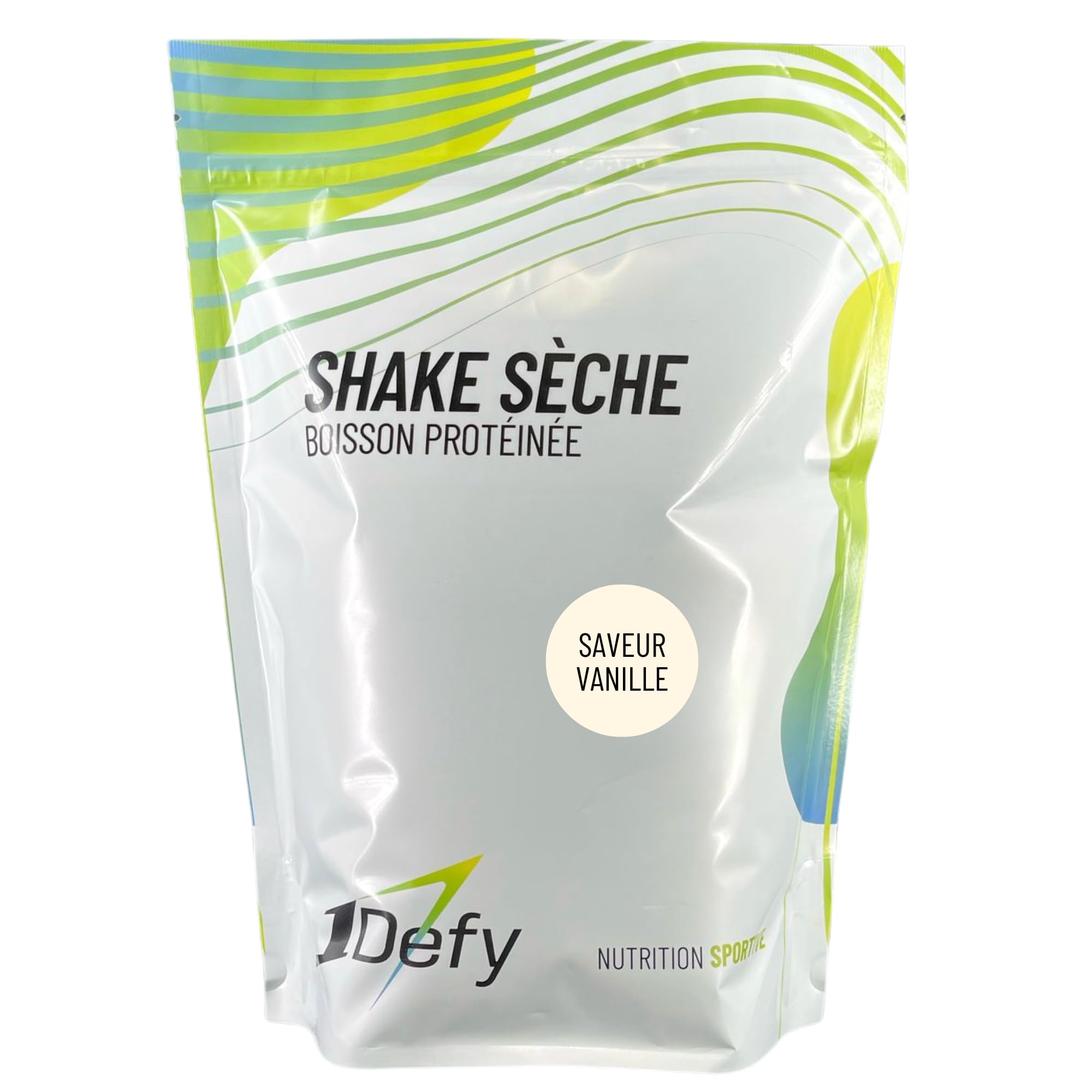 1Defy - Shake Sèche - Boisson protéinée - Sèche musculaire (750g, Vanille)