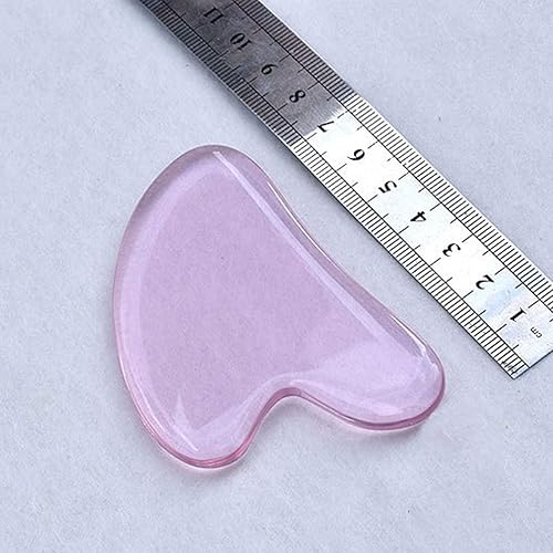 Miniatura 5 de Tabla de rodillos en forma de corazón alivia la tensión facial claro cuidado de la piel Guasha Stone para rosa claro