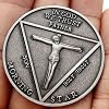 Lucifer Pentecostal Coin Satan Coin Collection Costume Accessories Cosplay Zinc Alloy Props for Men Women Halloween Masquerade