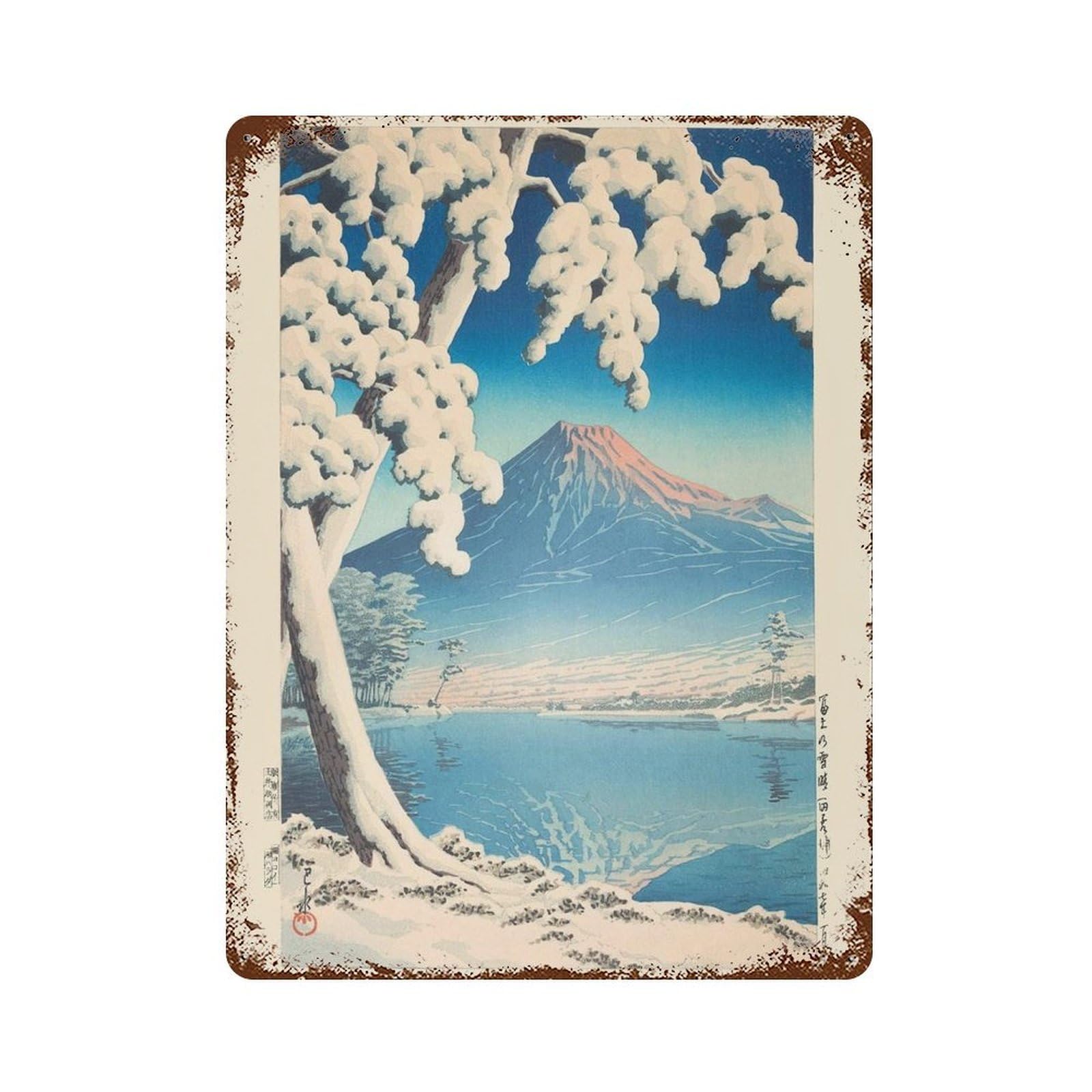 xiaoxiaoshen Kawase Hasui Japanese Woodblock Art (6) Wall Decor Art Metal Tin Poster Modern Home Decor Art Home Bar Shop Decorations Vintage Sign 40x30cm
