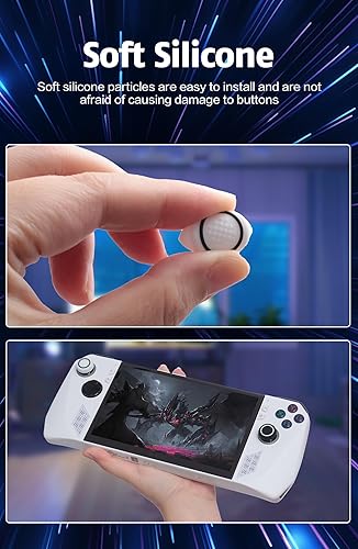 Vista 4 de ASUS ROG Ally - Tapas de agarre para pulgar, funda de silicona suave compatible con ASUS ROG Ally - (dos juegos)