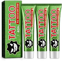 Tattoo Care Cream for Long-Lasting Skin Comfort, 3-Pack, 20g Each, Plant-Based Formula, Soothes & Moisturizes, for All Skin Type