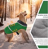 Vista 75 de QBLEEV Abrigo cálido para perro, chaqueta de invierno reflectante, impermeable, resistente al viento, ropa de cuello alto para perro para clima