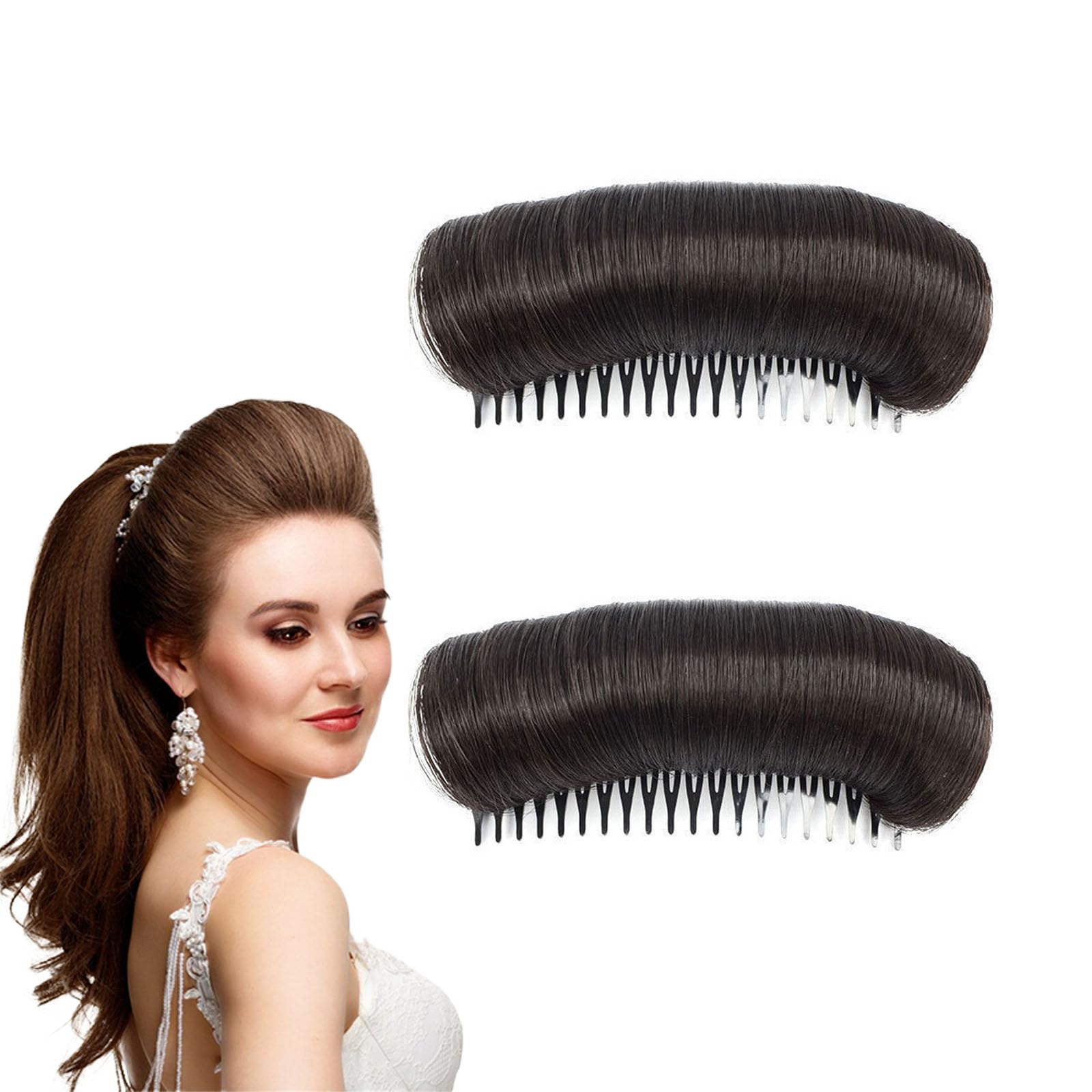 2Pcs Fluffy Clips for Hair, Hair Volumizer Clip, Hair Puff Accessories for Women, Instant Volume Boost for Wedding-image-48