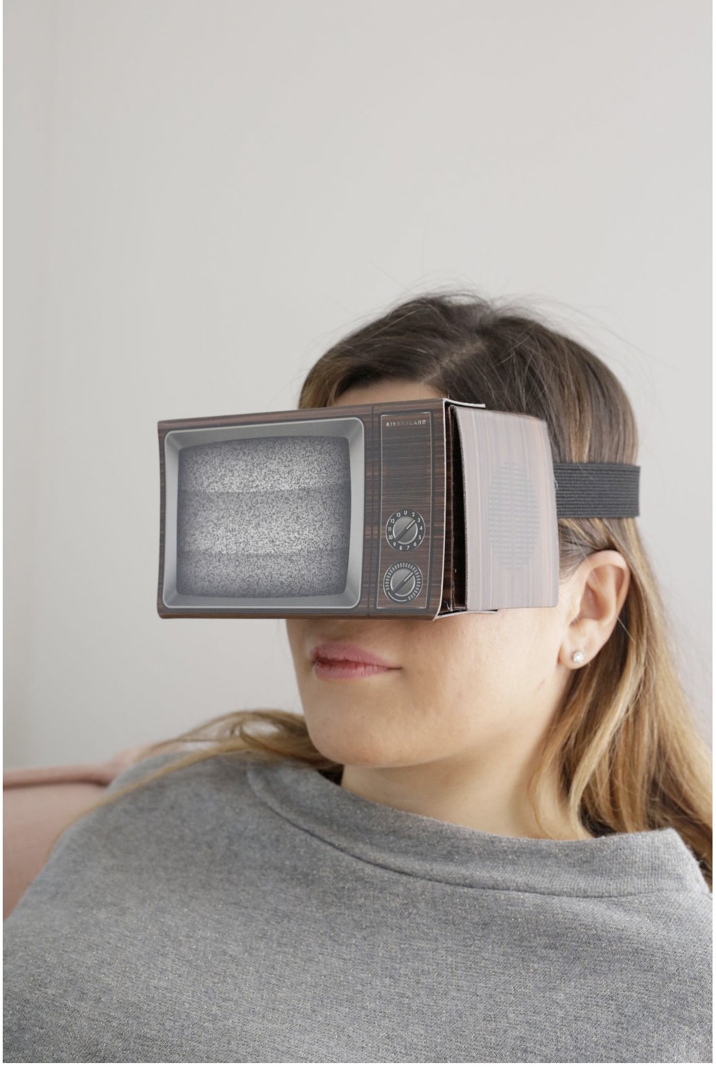 Kikkerland GG98 Lunette de Réalité Virtuelle Brun