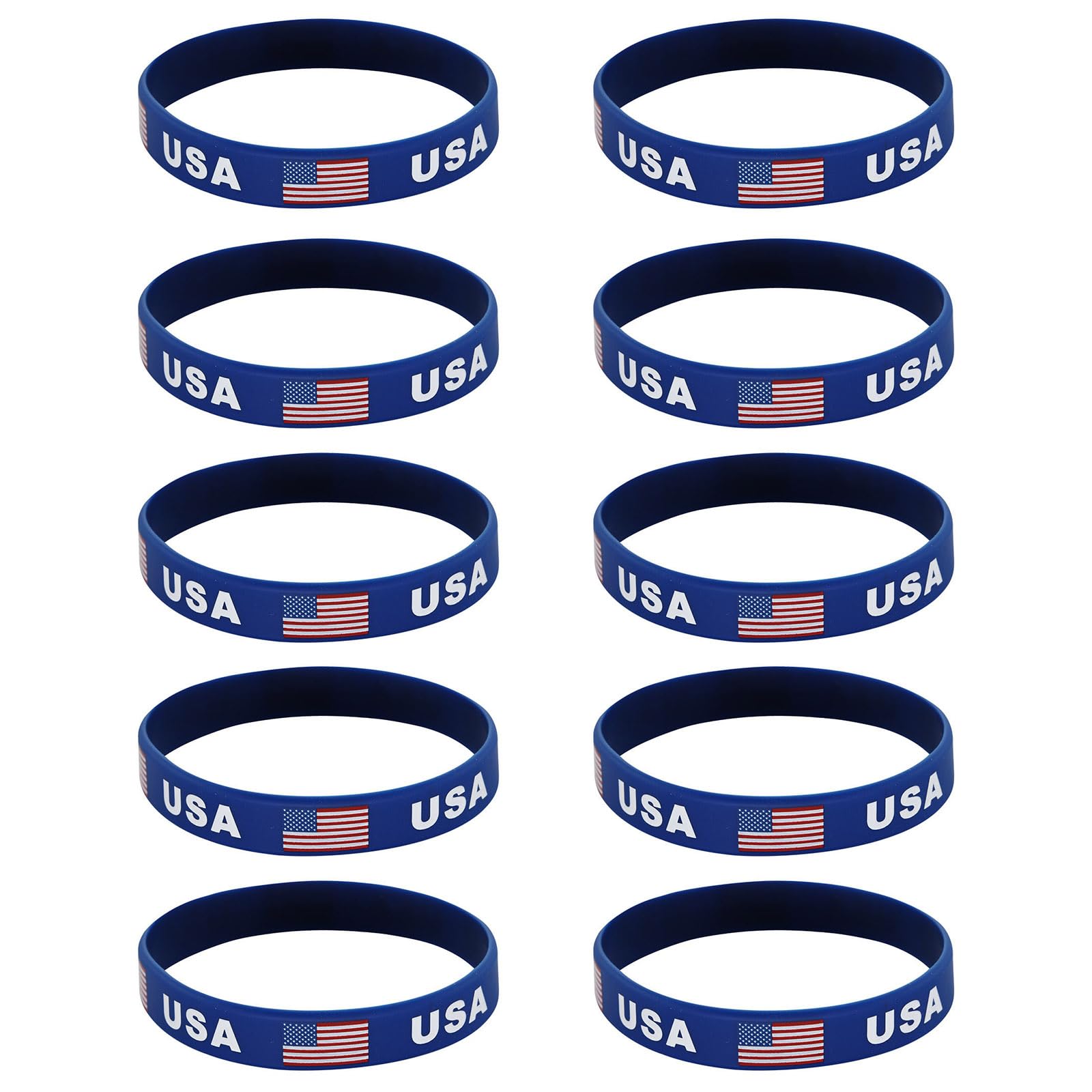 kmgfsd 10 Piece 2026 Year Soccer Event Wristbands Wrist Chain with 2026 Competing Countries Flags for Fan Collaboration Silicone Wristbands