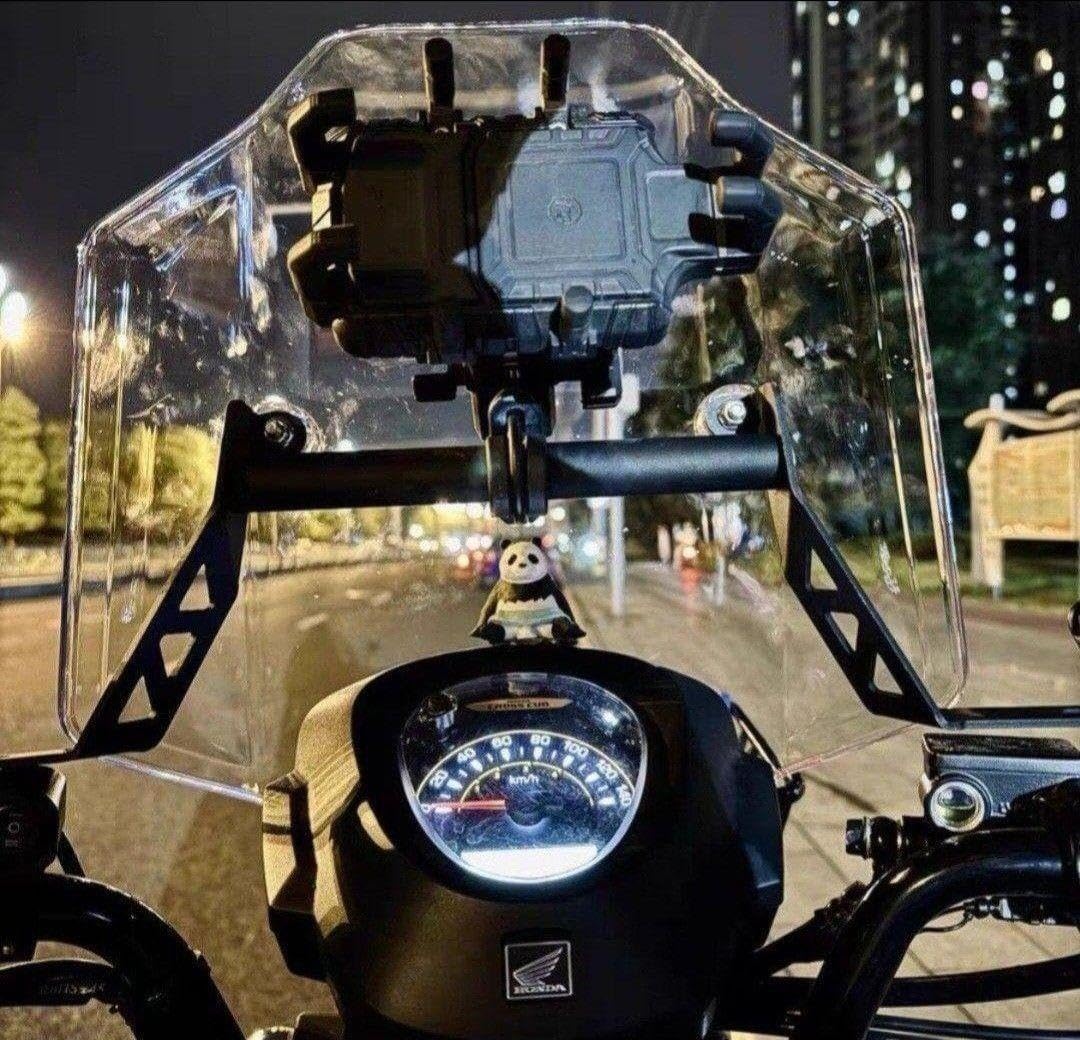 クロスカブ CC110 用バイク スクリーン ウインドシールド クリアー RS クロスカブ CC110 汎用 ウインド スクリーン シールド クリアー RS