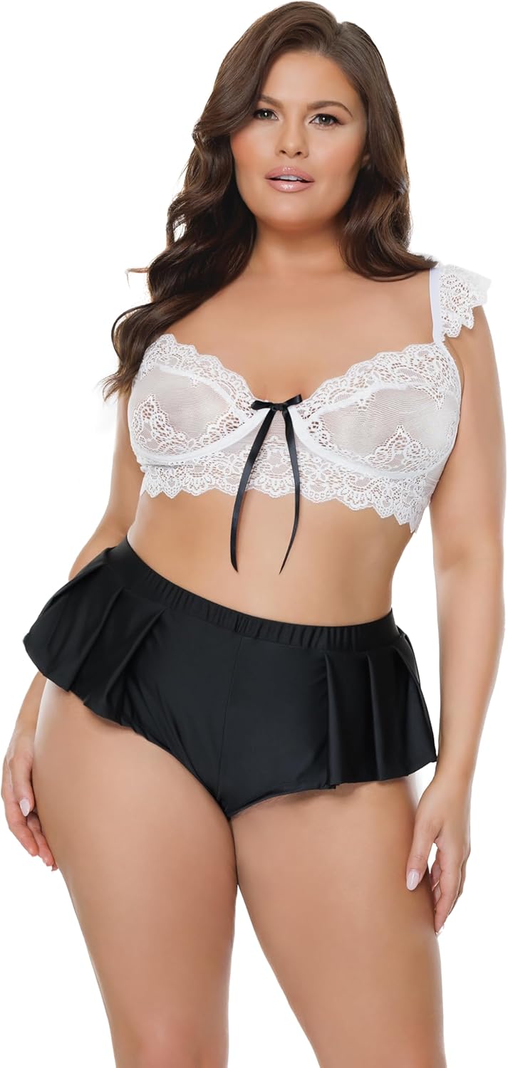 Coquette international Crop Top & Shorts Black