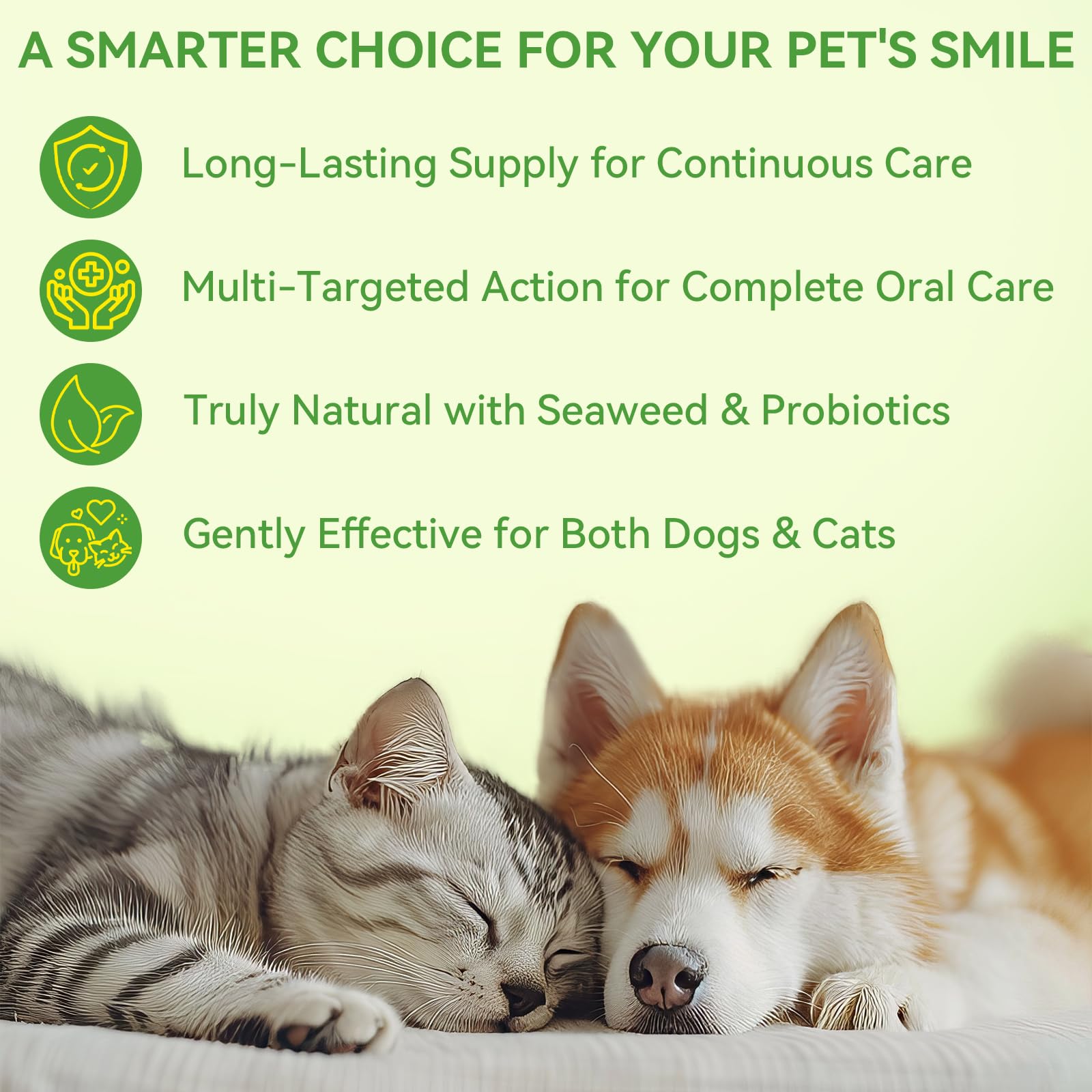 Dog Dental Powder - Plaque and Tartar Control with Bad Breath Freshener for Dog and Cat, Easy-Use Teeth Cleaning Powder with Mint,Suitable for All Breeds & Sizes,60 Day Supply - image 7