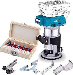 KATSU Cordless Trimmer 102751 con set di punte per fresatrice
