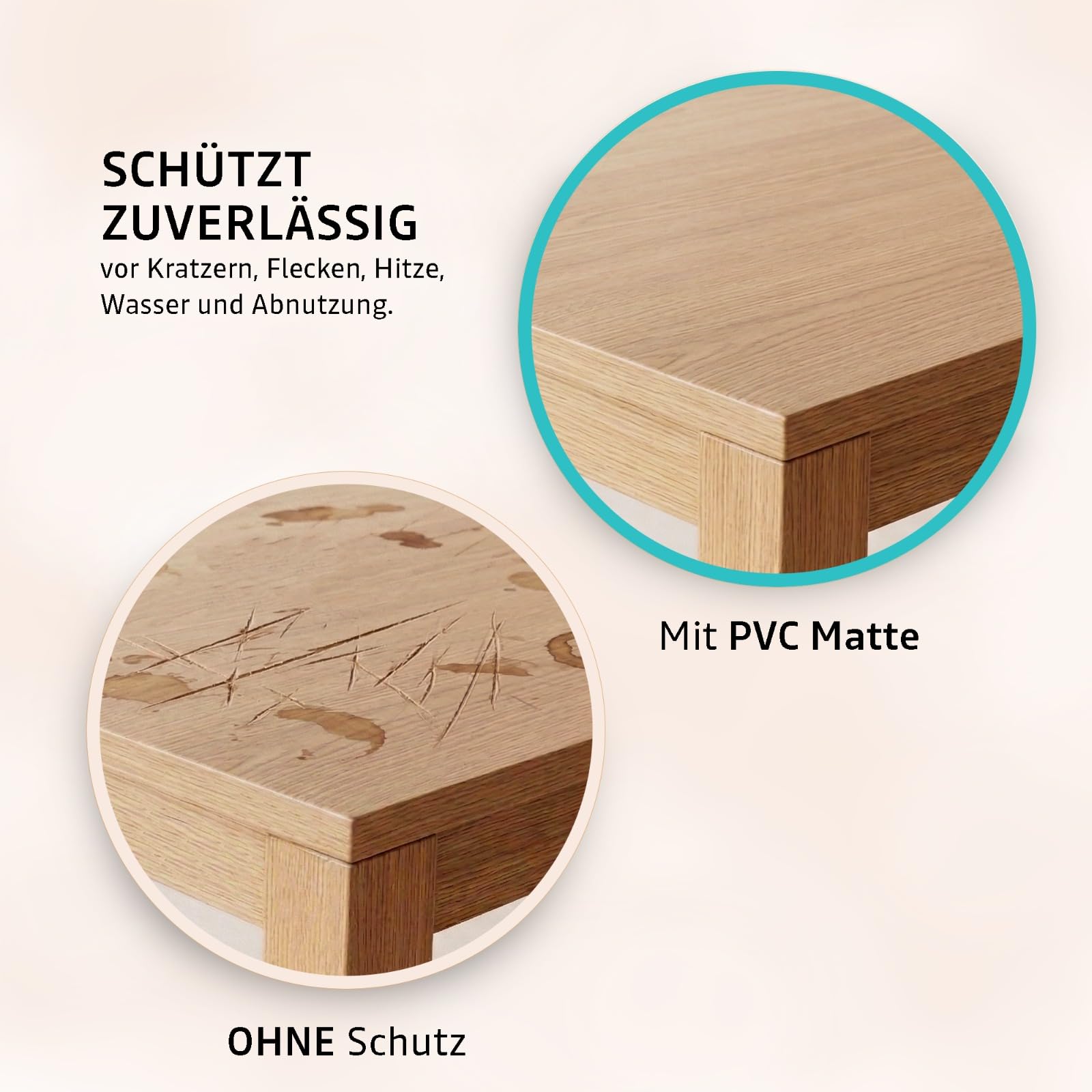 Mayda Tischfolie transparent 2 mm - Glasklar Folie Tischschutz - versch.Größen, Individuell Zuschneidbarer - Schutzfolie mit abgeschrägten Kanten für Tisch - Abwaschbare Tischdecke (B-90 x L-160 cm)