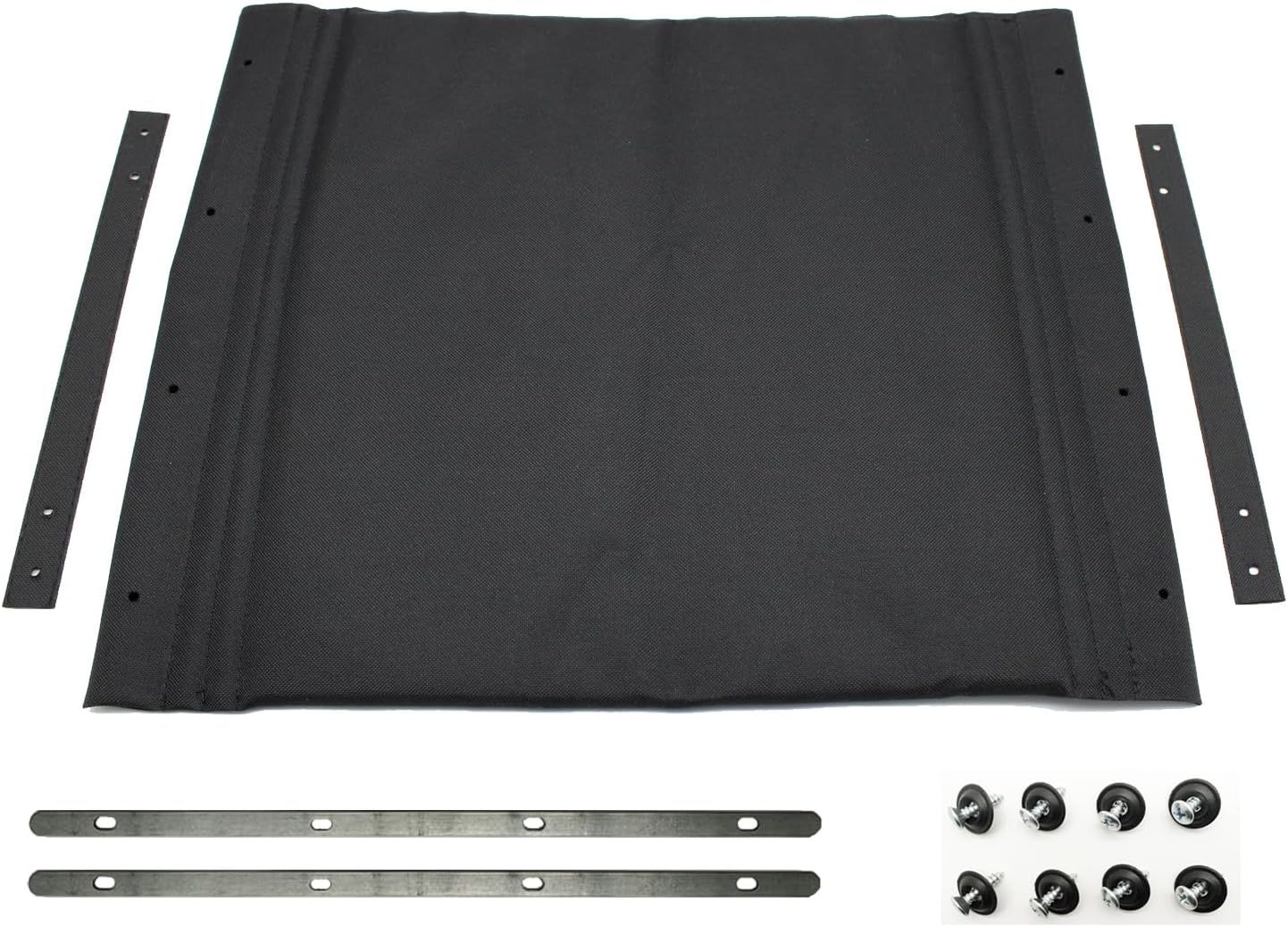 Transport Chair seat Replacement Parts, Wheelchair Nylon Seat Upholstery,Width: 17 * 16 inches,Compatible: TR37E-SV,ATC17, etc.with core Iron and Hardware,2 Hand Straps Seat,STDS2348BLK.(1Ea,Black)