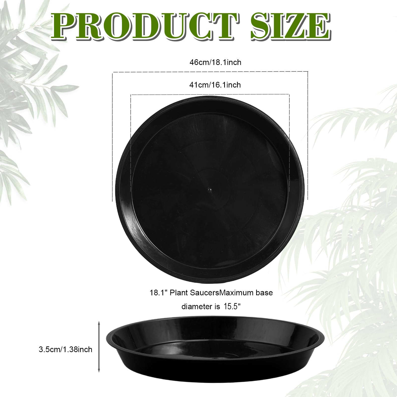 Plant Saucers - Protect Your Floors & Pots -2 Plant Saucers - Protect Your Floors & Pots -2