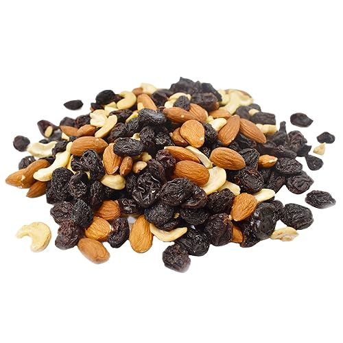 Mezcla natural de frutas y nueces bolsa resellable de 1 libra Mezcla clásica de nueces con pasas anacardos crudos almendras crudas aperitivos