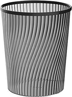 Small Trash Can, 2 Gallon Easy to Clean Round Durable Plastic Waste Basket,Trash Bin Garbage Bin,Slim Profile Bathroom Garbage Can for Compact Spaces,Bedroom,Office,Dorms,Kitchen,Bathroom