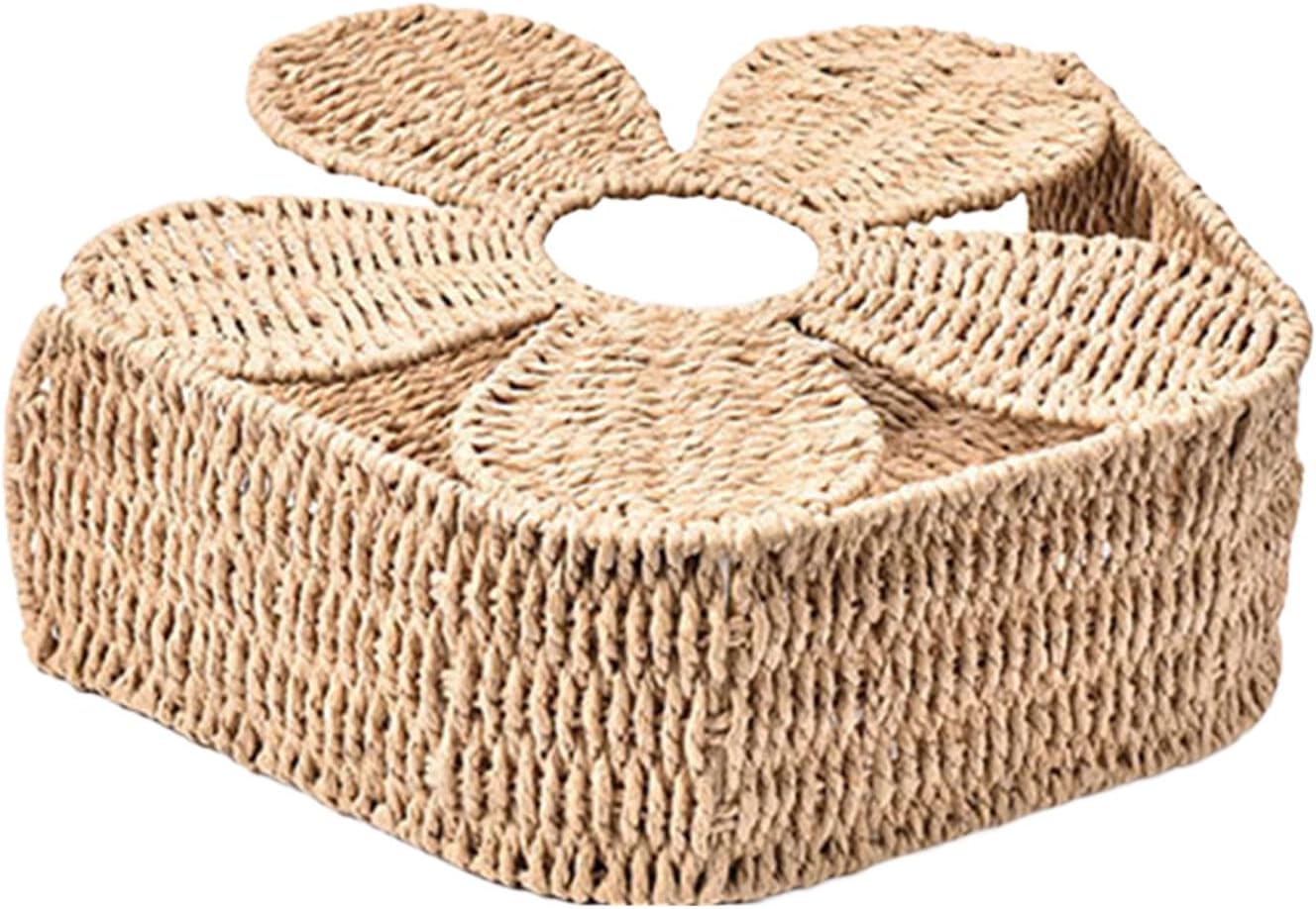 Nordic Styles Paper Fiber Rope Desktop Magazine Holder Handwoven Organizers for Home Offices Decoration 39x12.5x35cm Nordic Magazine Rack