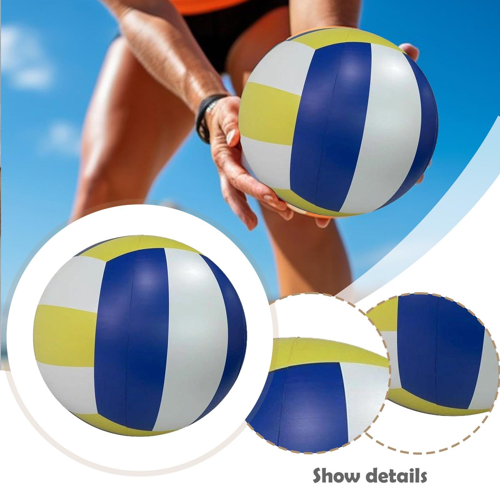 Ballon de Plage Gonflable Jouet Sportif PVC Épais Déco D'Événement Loisirs Aquatiques Adapté Aux Réunions Familiales Piscine, Diamètre 80 Cm