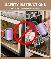 Vista 9 de Kepwam Self-Heating Coffee Mug T1, 16oz Rechargeable Heated Coffee Mug, Smart Coffee Warmer Mug with App-Controlled,Advanced Temperature-Controlled