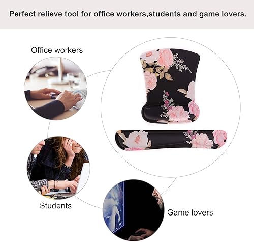 Miniatura 9 de MOSISO Funda compatible con MacBook Pro de 13 pulgadas 2023-2016 A2338 M2 M1 A2289 A2251 A2159 A1989 A1706 A1708, carcasa rígida de peonía y soporte