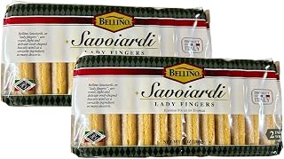 Bellino Savoiardi Lady Fingers for Tiramisu Italian Biscuits, 7 ounce (Pack of 2)