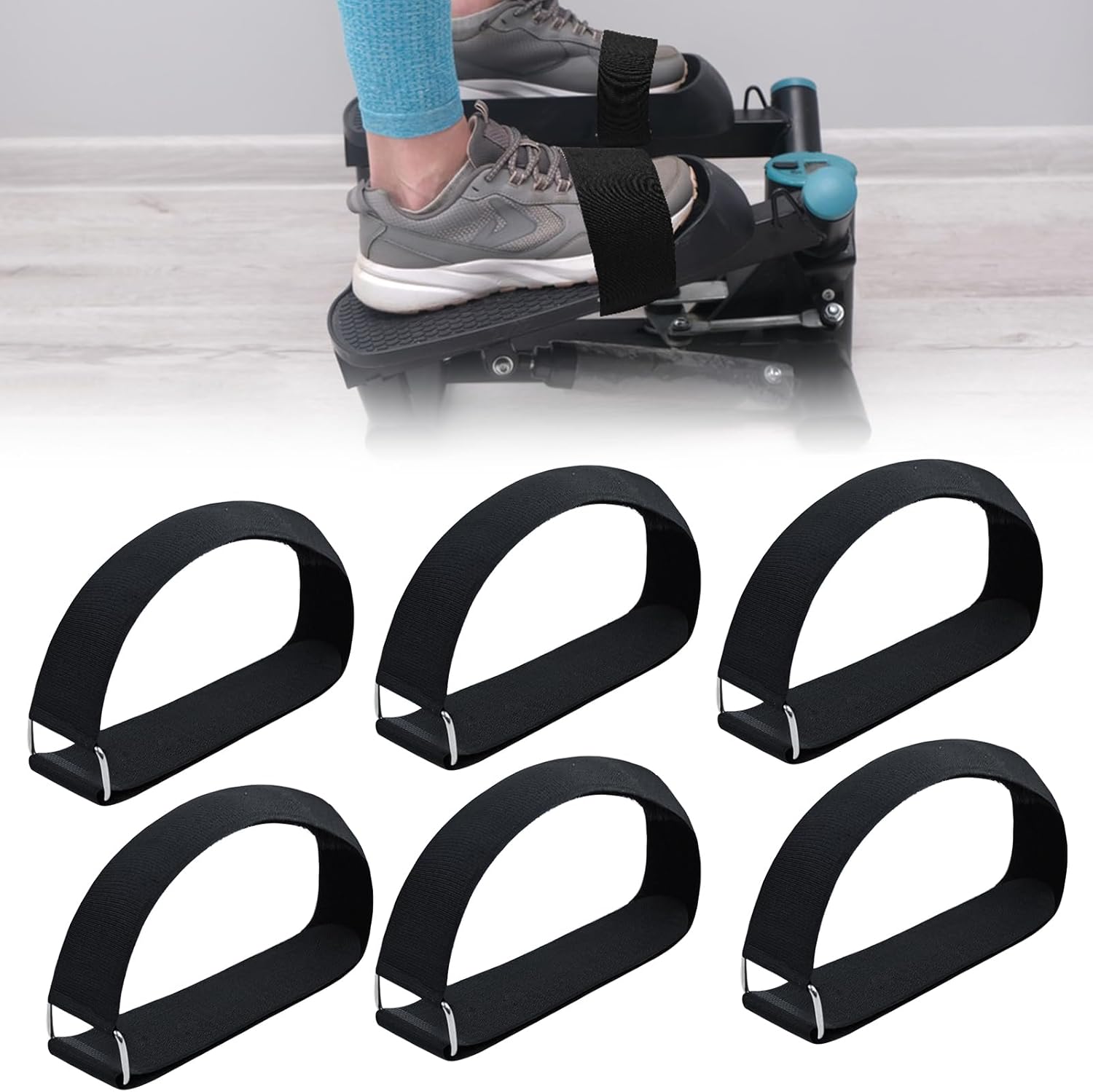 Adjustable Pedal Straps for Ellipse Leg Exerciser Machine