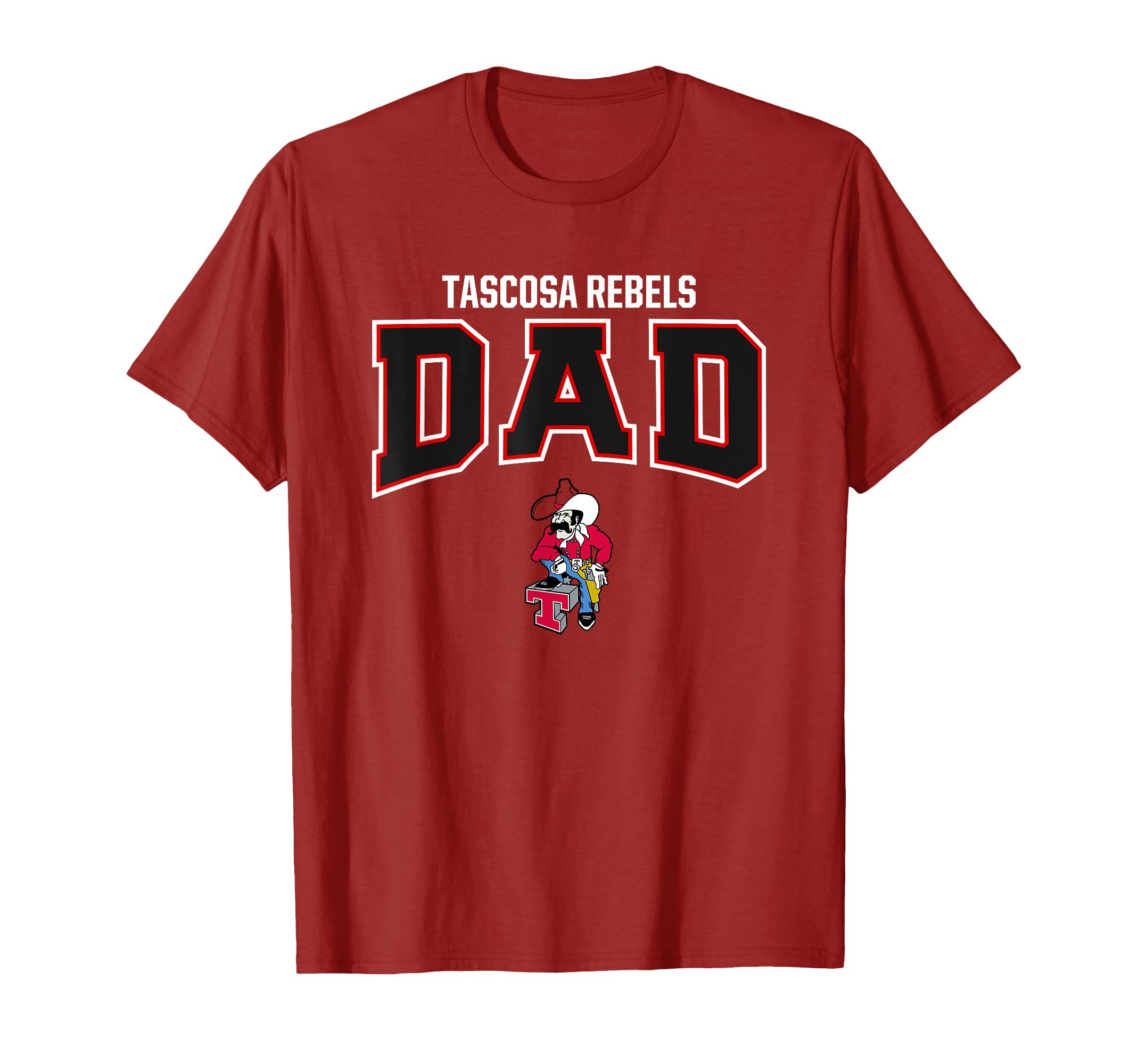 Tascosa Rebels Logo Dad HS T-Shirt