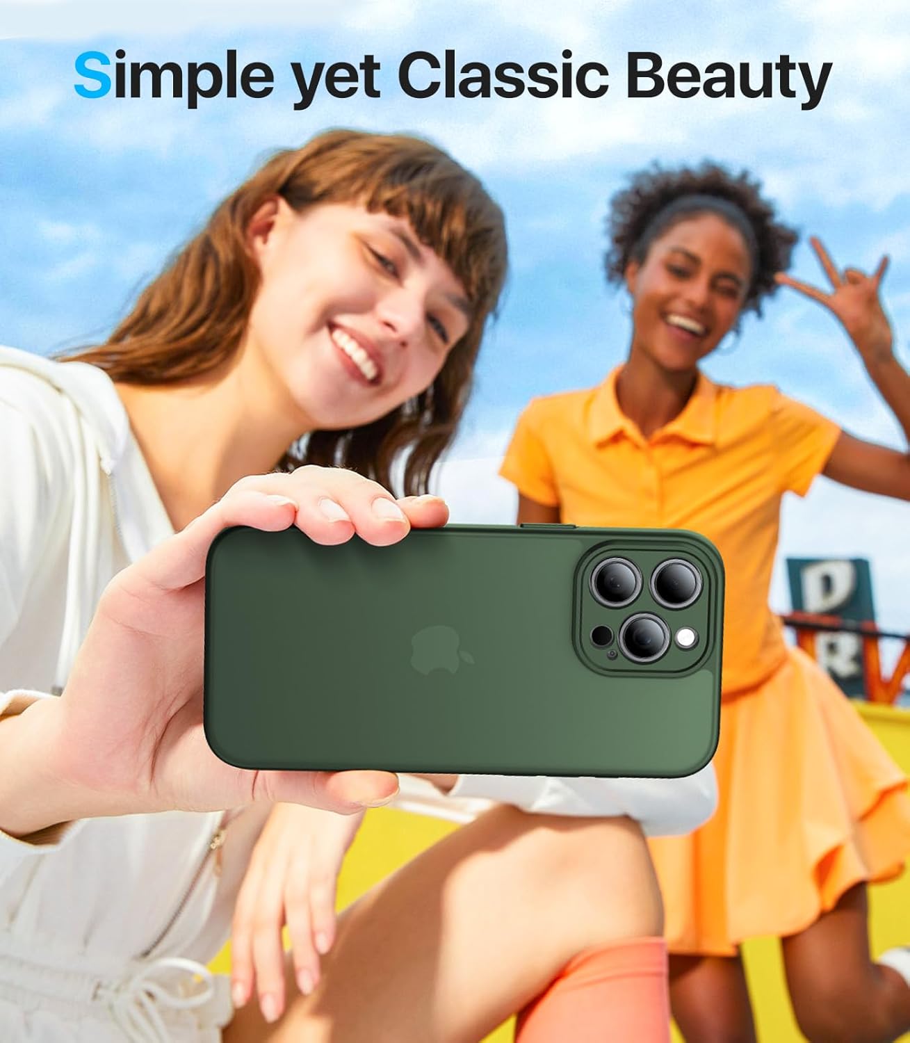 Shockproof for iPhone 16 Pro Case, [Full Camera Protection] [Military-Grade Drop Protection] Protective Anti-Yellow Slim Translucent Skin-Friendly for iPhone 16 Pro Phone Case, Forest Green - Image 8