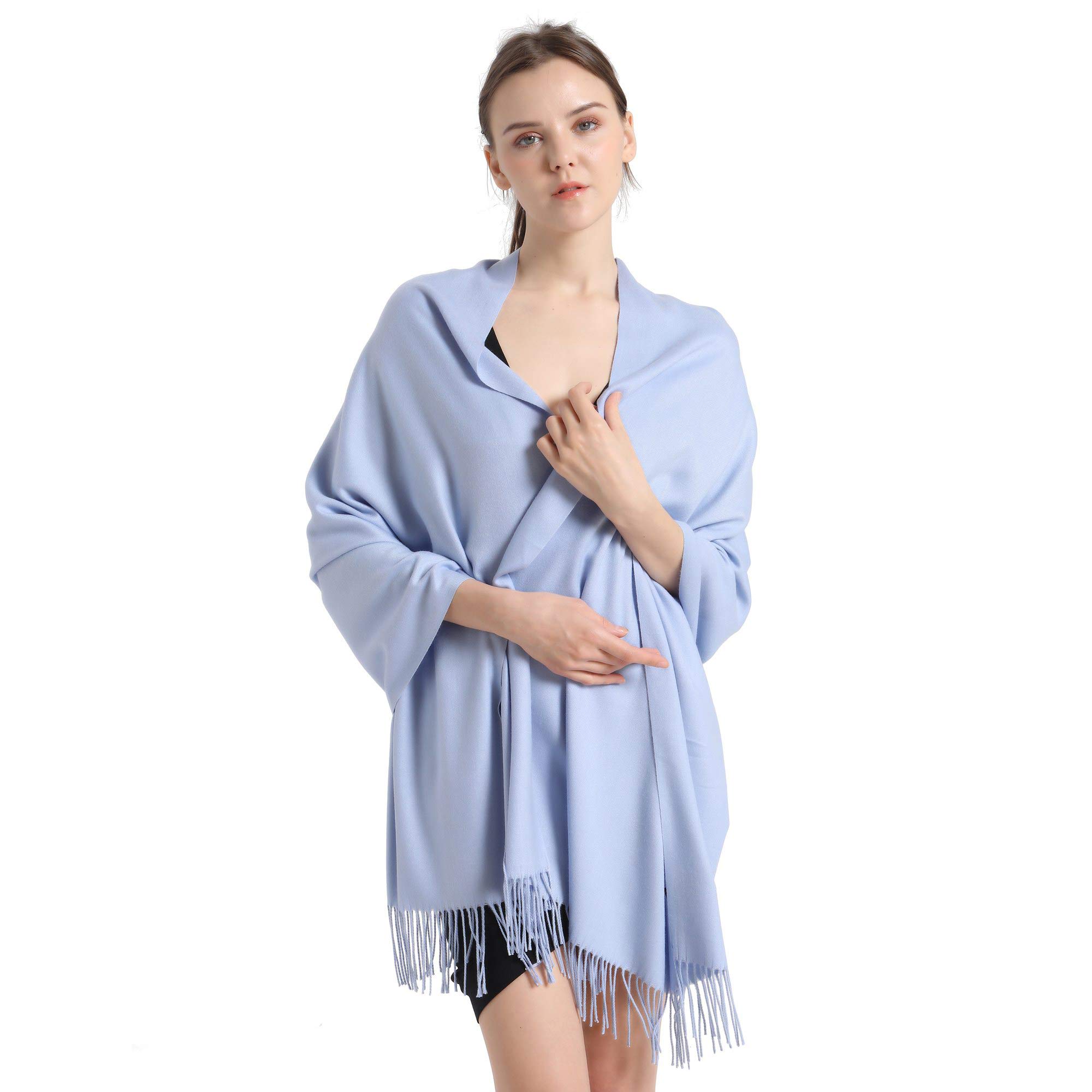 vimatePashmina Scarf and Shawl - Soft Women Pashminas Wrap for Wedding Evening Party (20 Colors)Global Recycled StandardGlobal Recycled StandardGlobal Recycled Standard