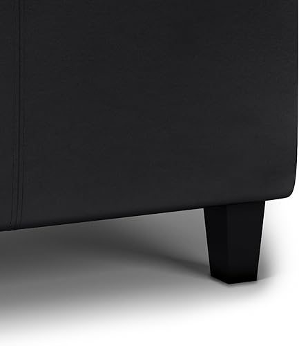 Miniatura 280 de Otomana rectangular de almacenamiento de cuero sintético Simpli Home Avalon., Cuero, Marrón Azul,Marrón Chocolate,Cloud gris,Gris oscuro,Azul