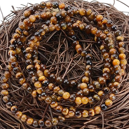 Vista 705 de MASSIVE BEADS Pulsera elástica de yoga hecha a mano con piedra natural, cristal curativo, energía, regalos para adultos unisex de 0.157 in, 0.236
