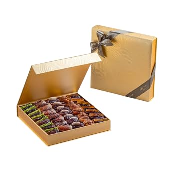 Bateel | Gold Palm Gift Set | Filled Dates | Medium| 20.1 oz