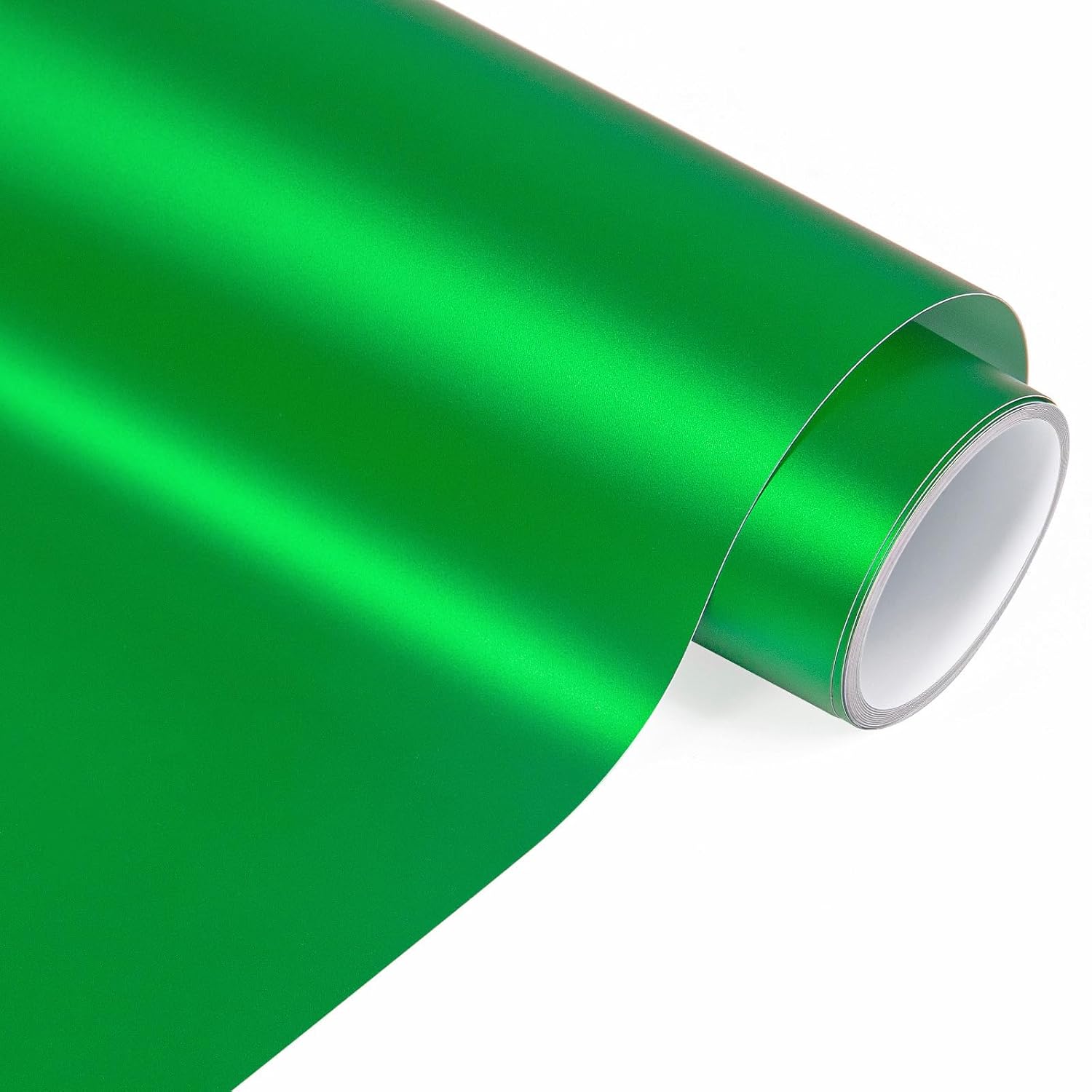 VINYL FROG Matte Metallic Adhesive Vinyl, 12"x6ft Green